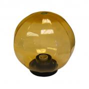Плафон уличный шар НТУ 11-100-353 W100 D350мм в комплекте с основанием 145мм золотистый с гранями