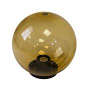 Плафон уличный шар НТУ 01-100-353 W100 D350мм в комплекте с основанием 145мм золотистый
