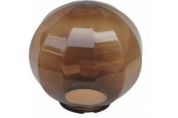 Плафон уличный шар НТУ 12-60-253 W60 D250мм в комплекте с основанием 145мм золотистая призма с гранями