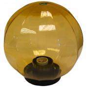 Плафон уличный шар НТУ 11-60-253 W60 D250мм в комплекте с основанием 145мм золотистый с гранями