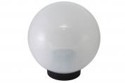 Плафон уличный шар НТУ 02-60-202 W60 D200мм в комплекте с основанием 145мм (прозрачная призма)