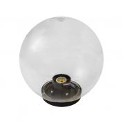 Плафон уличный шар НТУ 11-60-252 W60 D250мм в комплекте с основанием 145мм (прозрачный с гранями)