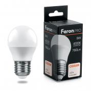 Лампа светодиодная Feron.PRO LB-1407 Шарик E27 7.5W 6400K OSRAM LED