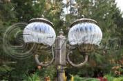 Садово-парковый светильник  G1610-2 3м 2-х головый столб 220V E27 (ПАРМА)
