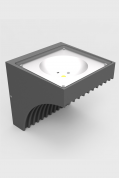 Светодиодный фасадный настенный светильник G3443/ WC3443 12W 220V 4000K IP65 серый/черный