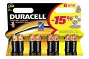 Элемент питания Duracell Basic LR6 (8*BL) (8/96) 81545410