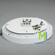 Светодиодный ЖКХ светильник FL-LED SOLO-Ring B+S 12W IP65 165х48мм Круг ИК-датчиком