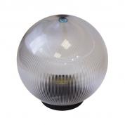 Плафон уличный шар НТУ 02-100-302 W100 D300мм в комплекте с основанием 145мм прозрачный призма