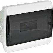 Пластиковый распределительный щит встраиваемый BVK 40-08-1 прозрачный черный
