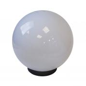 Плафон уличный шар НТУ 02-100-301 W100 D300мм в комплекте с основанием 145мм молочно-белый призма
