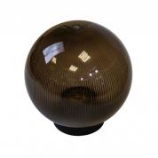 Плафон уличный шар НТУ 02-100-355 W100 D350мм в комплекте с основанием 145мм дымчатый призма