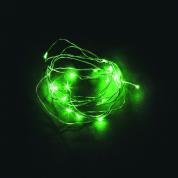 Светодиодная гирлянда CL570 2м линейная зеленый с питанием от батареек