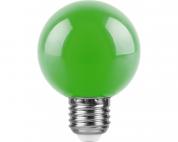 Лампа светодиодная LB-371 зеленый шар E27 220В 3Вт	