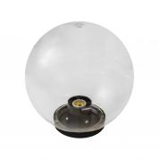 Плафон уличный шар НТУ 01-100-302 W100 D300мм в комплекте с основанием 145мм прозрачный