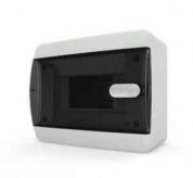 Пластиковый распределительный щит навесной CNK 40-06-1 прозрачная черная дверца