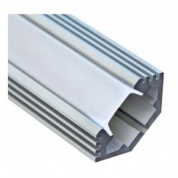 Алюминиевый профиль (угловой с фаской) CAB272  2000x23,8х10мм серебро