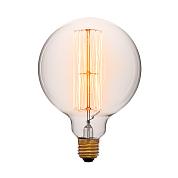 Винтажная лампа накаливания ES 125 G1 40/60W 2200K E27 125x172мм (золотая/прозрачная) 240V