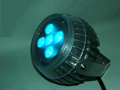 Прожектор светодиодный круглый MS-OP5L24V 15W DC24V RGB (мультицвет)