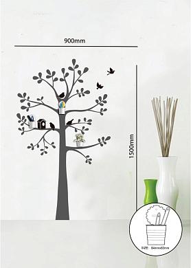 Декоративная наклейка со стаканчиками «дерево»