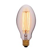 Винтажная лампа накаливания ES 75 E 40/60W 2200K E27 75x160мм (прозрачная/золотая) 240V
