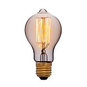 Винтажная лампа накаливания ES 60 A 40/60W 2200K E27 60x105мм (золотая/прозрачная) 240V