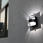 Архитектурный светодиодный уличный светильник (двухсторонний) 838S 6x1W 3000K IP44 116х118мм