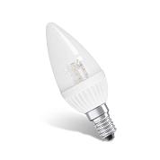 Светодиодная лампа «свеча» LC-C37-6-220-E27 теплый/универсальный 35х95мм
