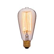 Винтажная лампа накаливания ES 64 ST 40/60W 2200K E27 64x112мм (прозрачная/золотая) 240V