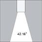Архитектурный светодиодный светильник (лучевик) 1000-B1 (черыре широких луча) 4х3W 4000K IP54 150x150мм