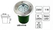 Светильник тротуарный LED-3731А-12 0.8W 220V IP67 112х108mm