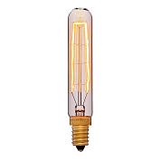 Винтажная лампа накаливания ES 20 T 25W 2200K E14 20х110мм (золотая) 220V